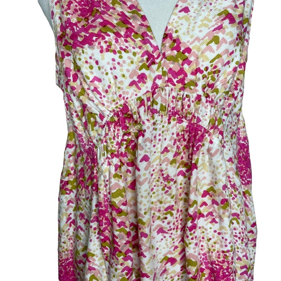 Anthropologie Maeve Bretta Gathered Swing Tank Top Floral - Picture 4 of 12